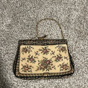 Floral Tapestry Handbag